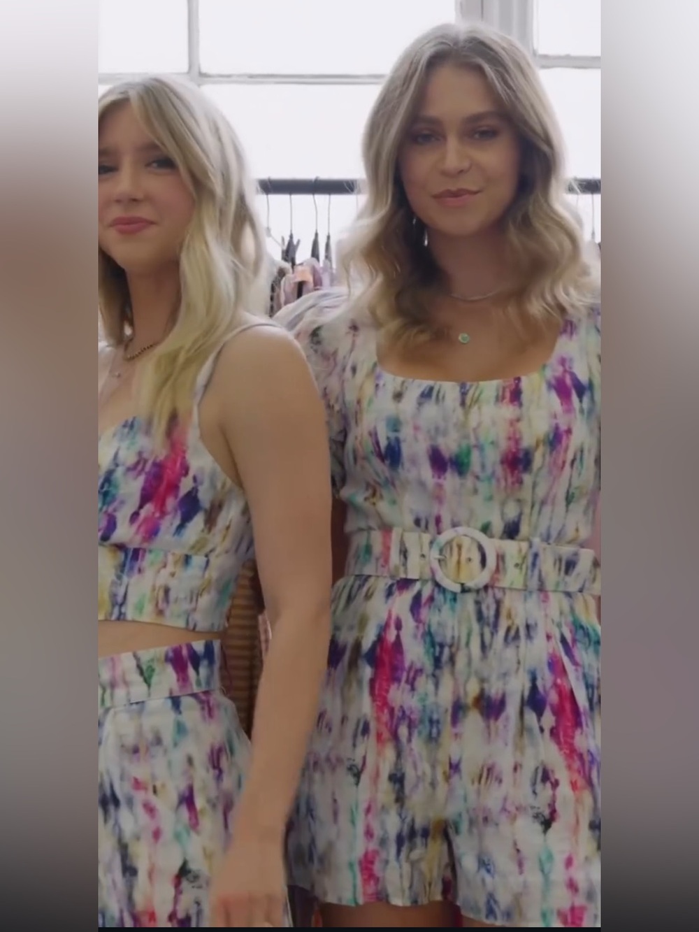 NEW Lavender Brown Watercolor Linen Madison Romper & Belt Size Large NWT 15